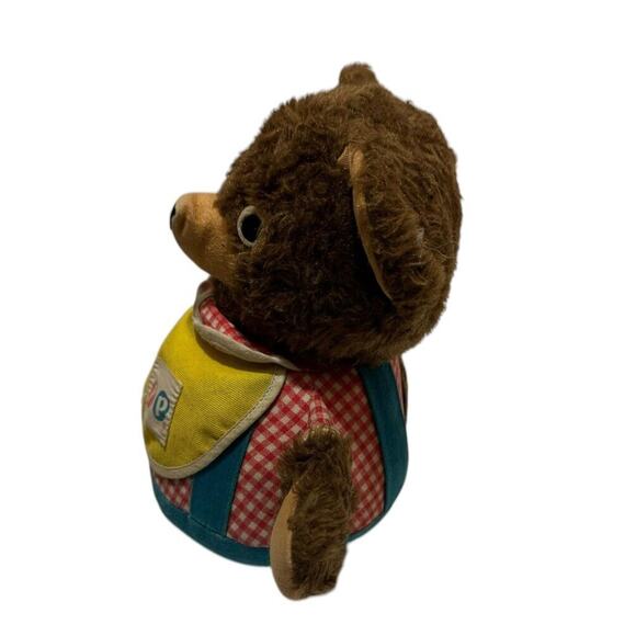 Fisher Price Vintage Roly Poly Teddy Bear Chime Plush Musical Baby Toy - Picture 3 of 7
